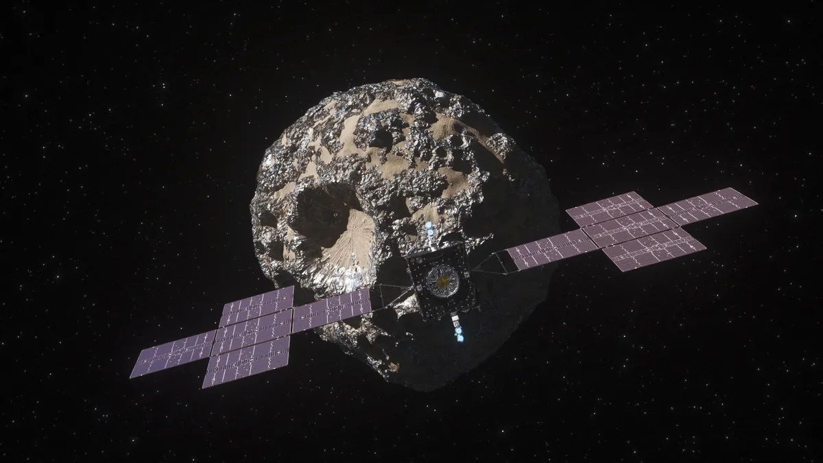 Апарат NASA біля астероїда 16 Психея (ілюстративне фото)