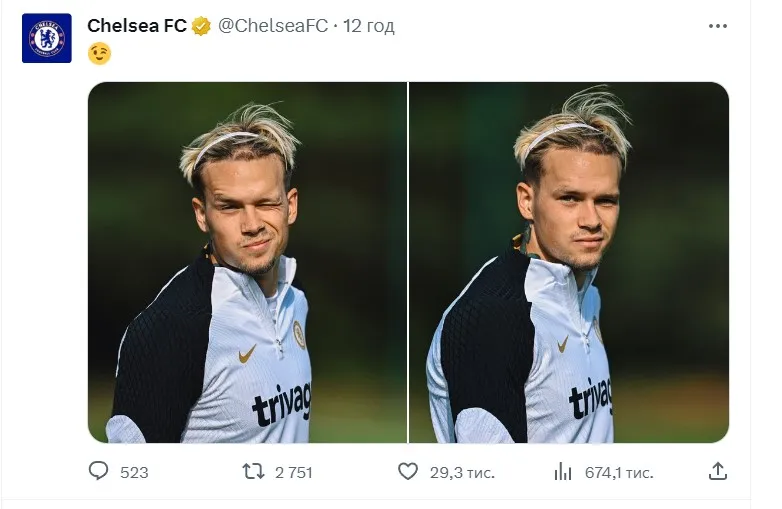 Мудрик – у загальній групі Челсі Мудрик – у загальній групі Челсі