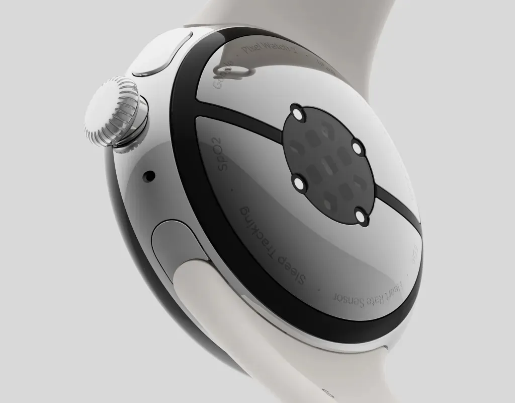 Задняя сторона Pixel Watch 2 Задняя сторона Pixel Watch 2