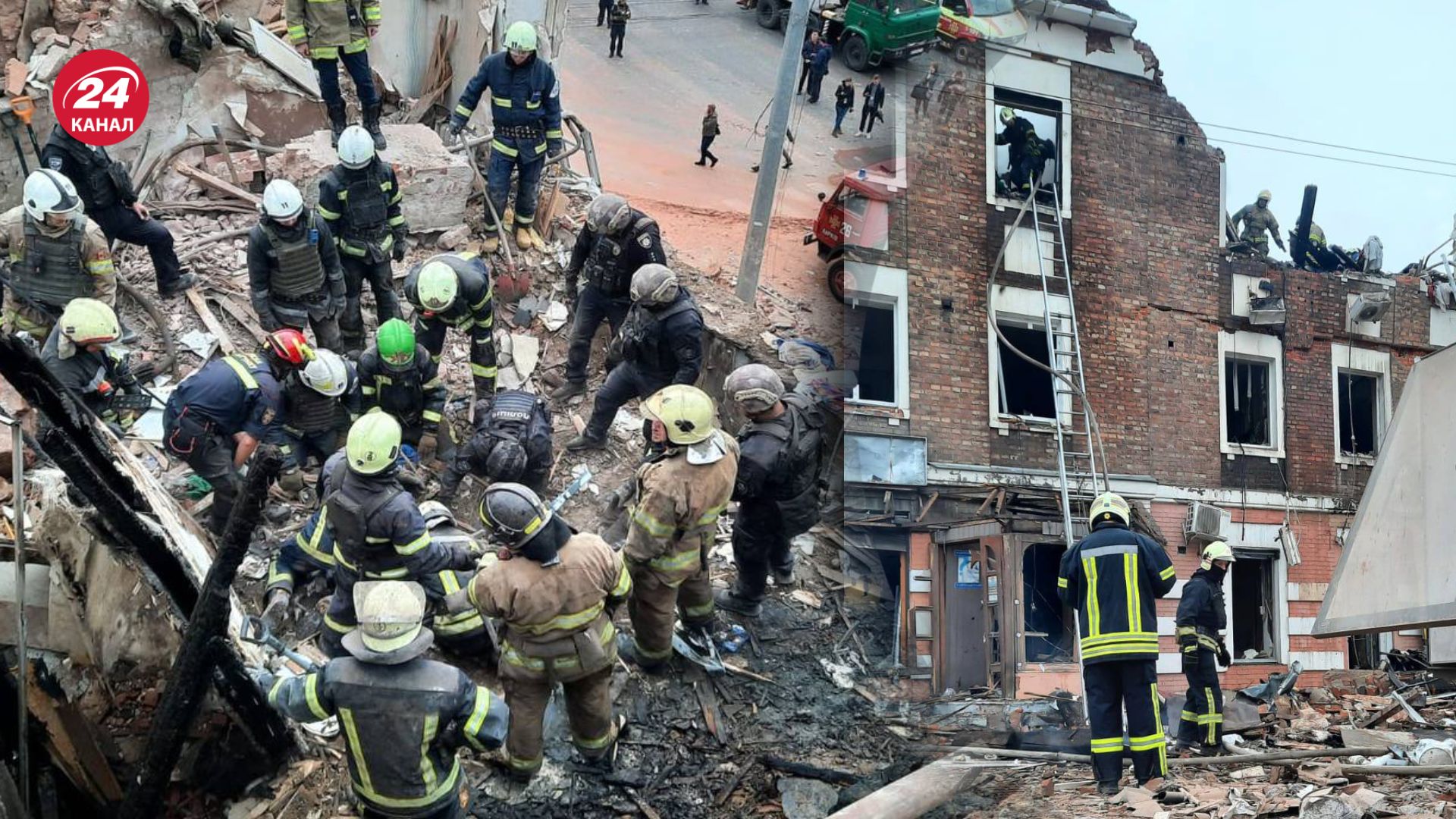 Россияне попали в жилой дом в Харькове Россияне попали в жилой дом в Харькове