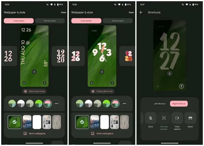 Налаштування годинника та кнопок швидкого доступу Налаштування годинника та кнопок швидкого доступу