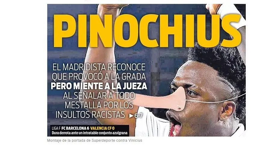 Обкладинка газети Superdeporte про Вінісіуса Обкладинка газети Superdeporte про Вінісіуса