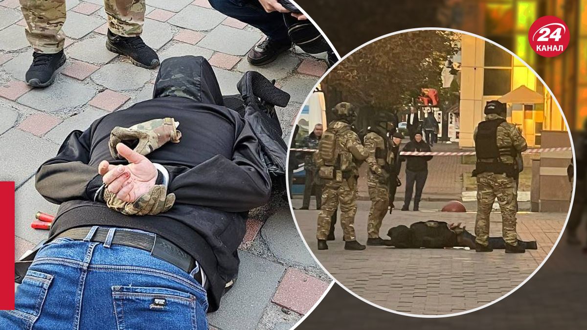 Задержание мужчины, устроившего стрельбу в Киеве - 24 Канал