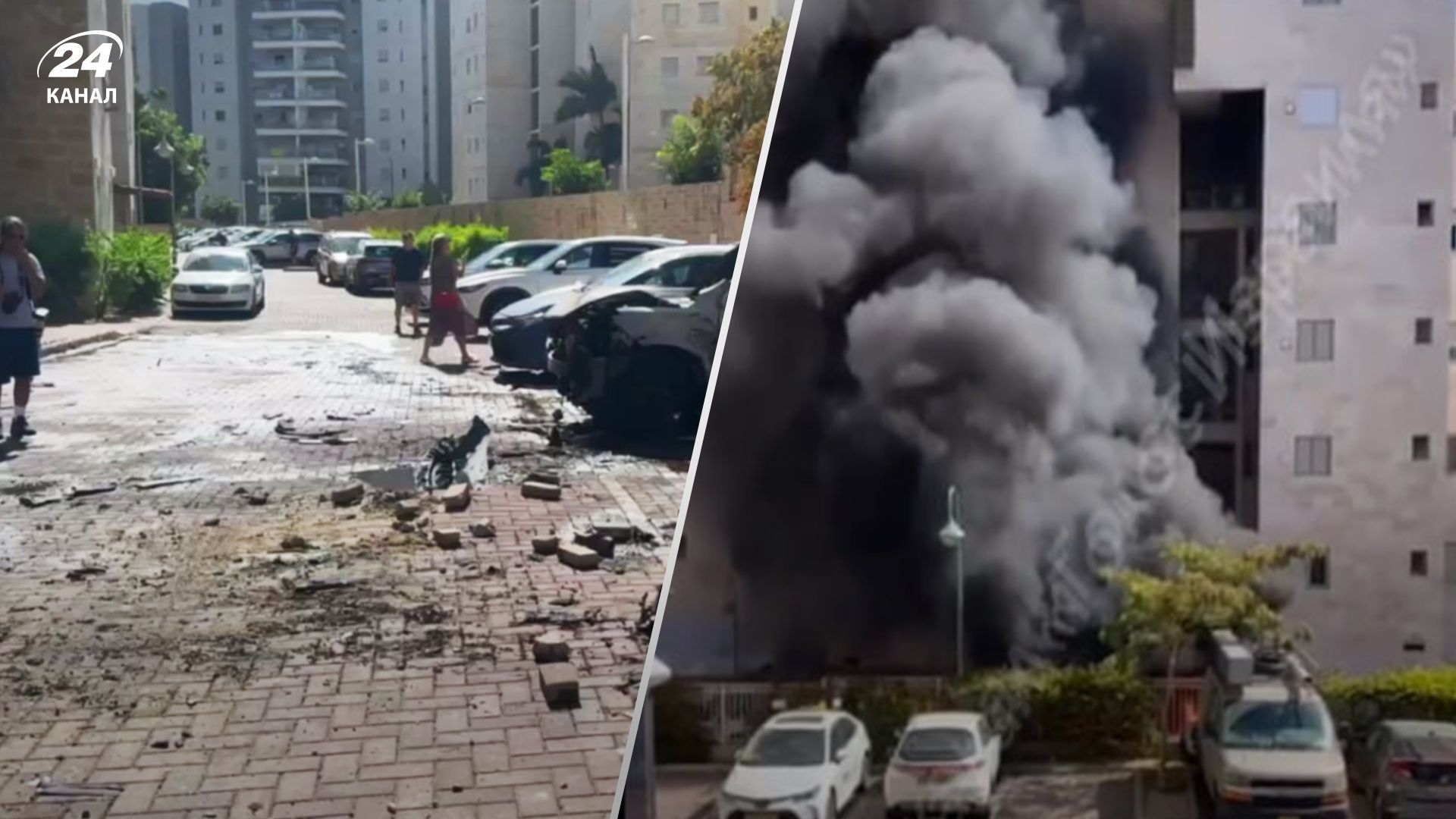 Наслідки обстрілу Ашкелону 13 жовтня Наслідки обстрілу Ашкелону 13 жовтня