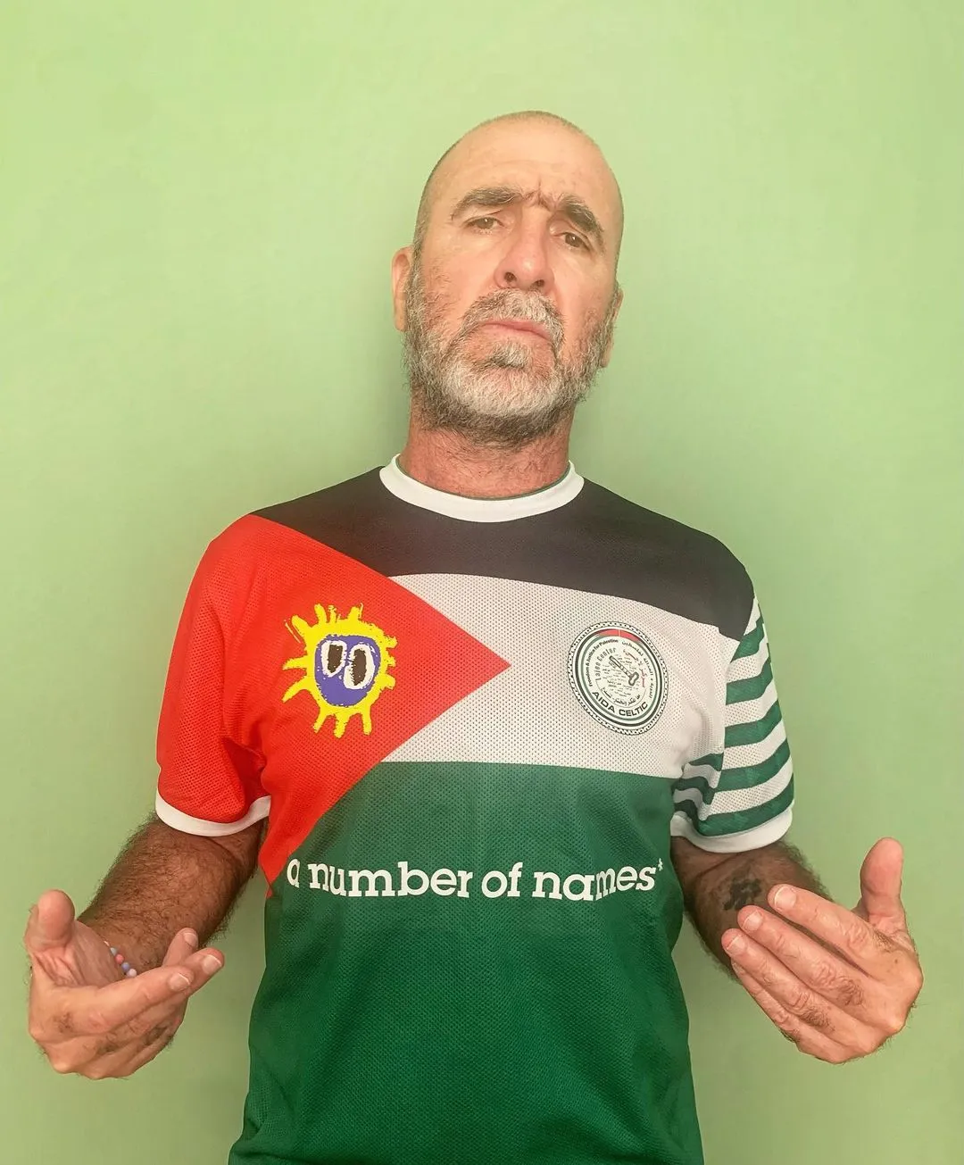 Эрик Кантона поддерживает палестинцев