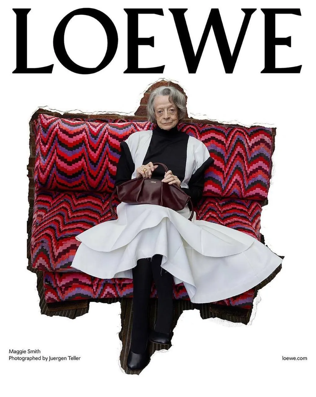 Меггі Сміт в рекламній кампанії Loewe