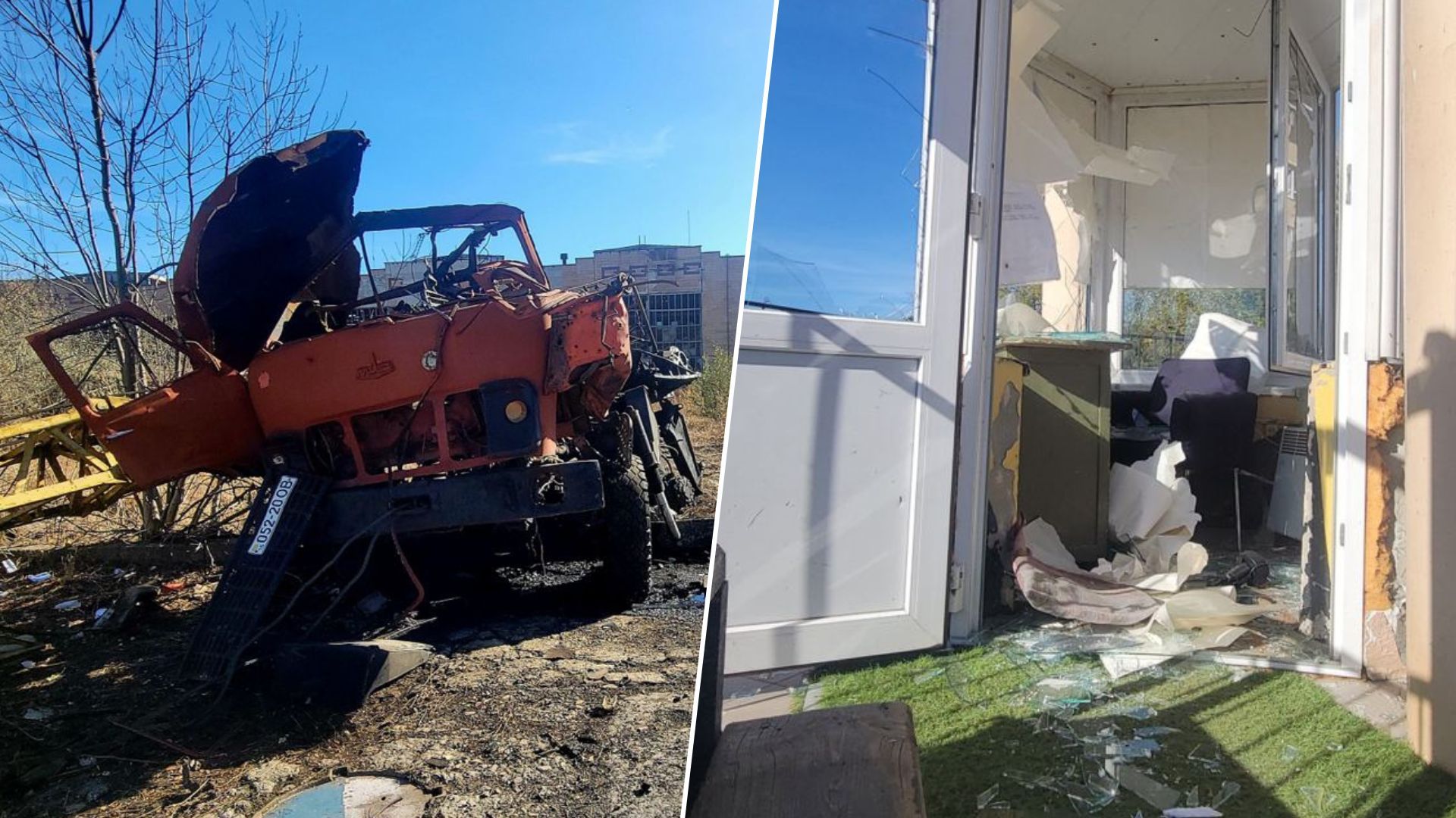 З'явились кадри наслідків  атаки на припортову інфраструктуру Одещини