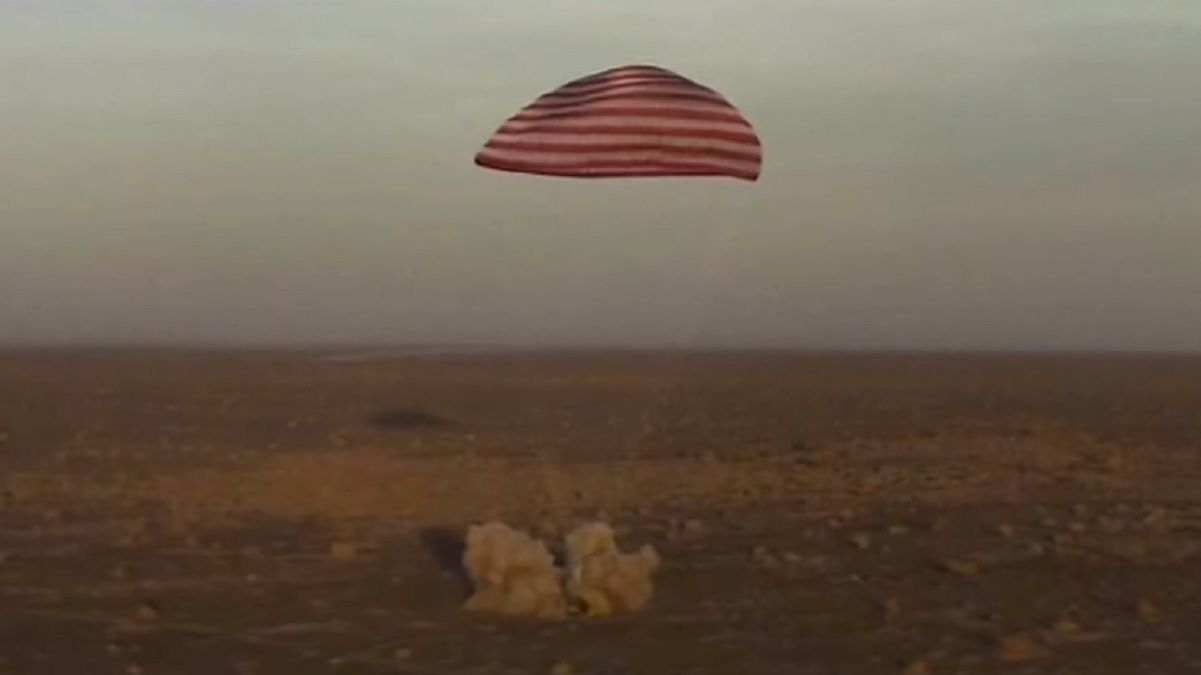 Момент жесткой посадки экипажа Момент жесткой посадки экипажа