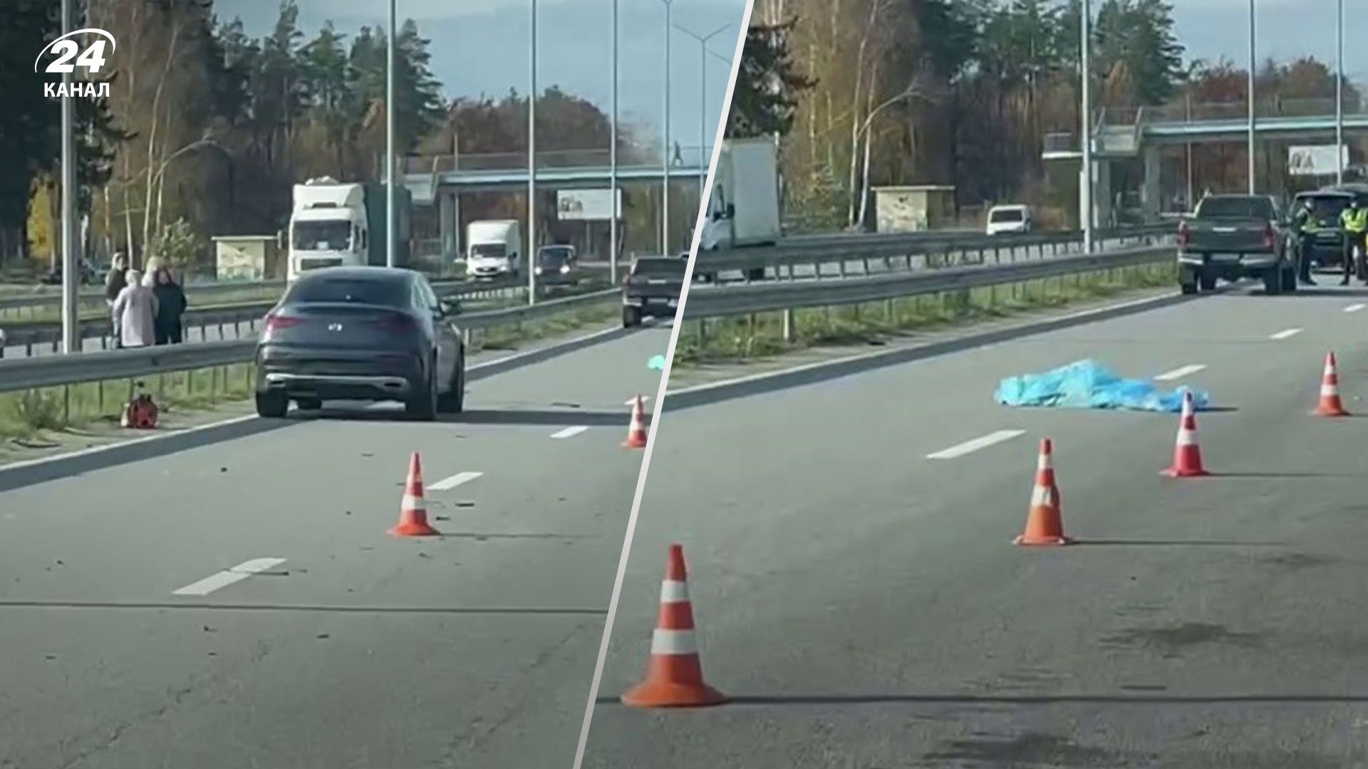 Нардеп на смерть збив дівчину: у мережі з'явилося відео з місця аварії - 24 Канал Нардеп на смерть збив дівчину: у мережі з'явилося відео з місця аварії - 24 Канал