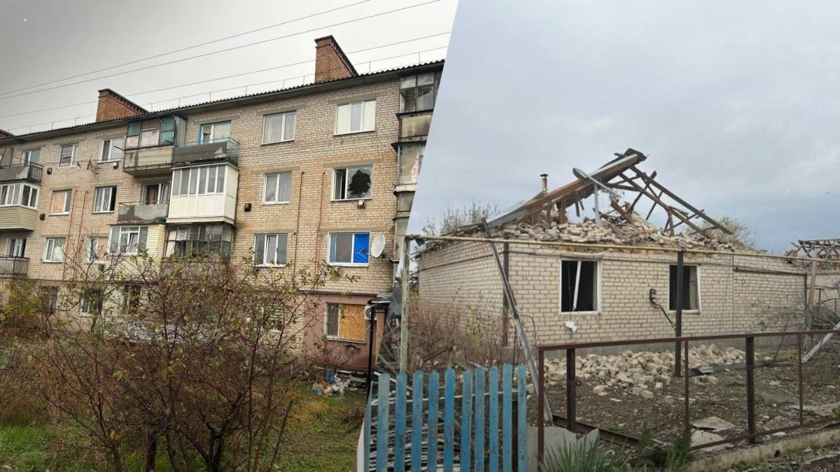 Декілька приватних будинків зруйновані вщент