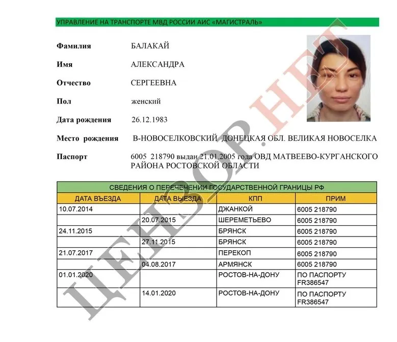 Паспорт жены Тишлека Паспорт жены Тишлека