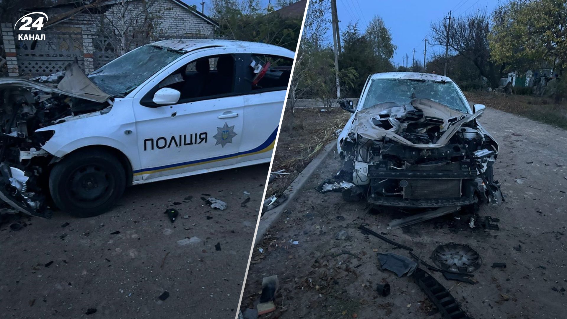 Россияне обстреляли полицейских в Херсонской области