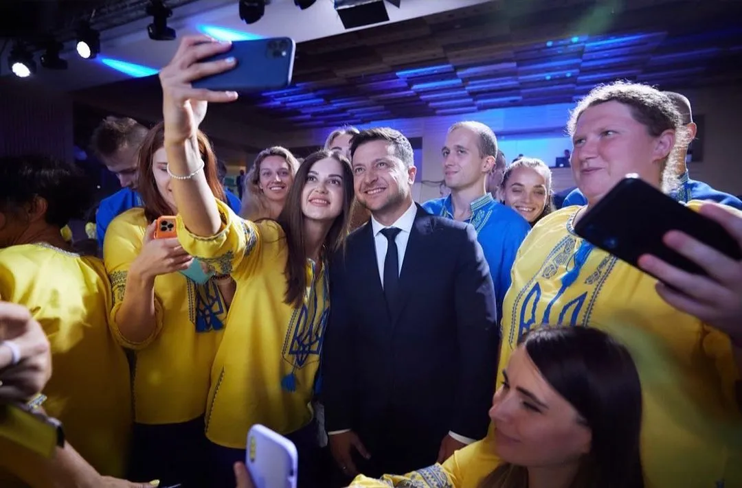 Наталія Морквич із Володимиром Зеленським Наталія Морквич із Володимиром Зеленським