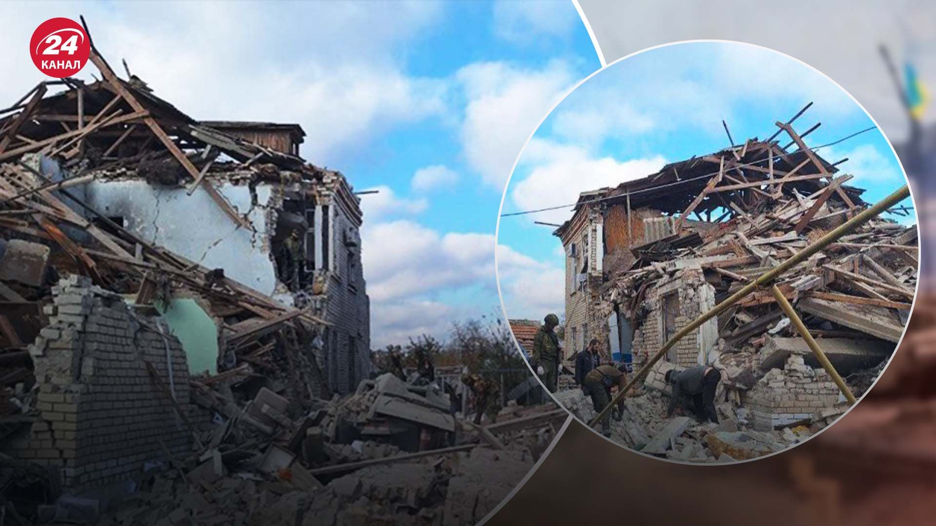 Попадение по месту базирования оккупантов Попадение по месту базирования оккупантов