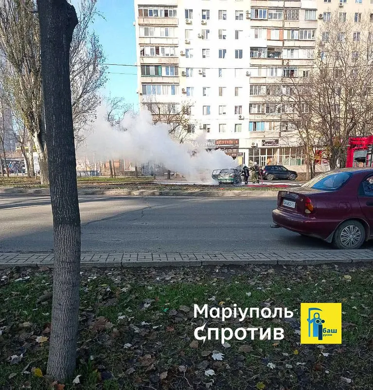 У Маріуполі підірвали авто окупанта