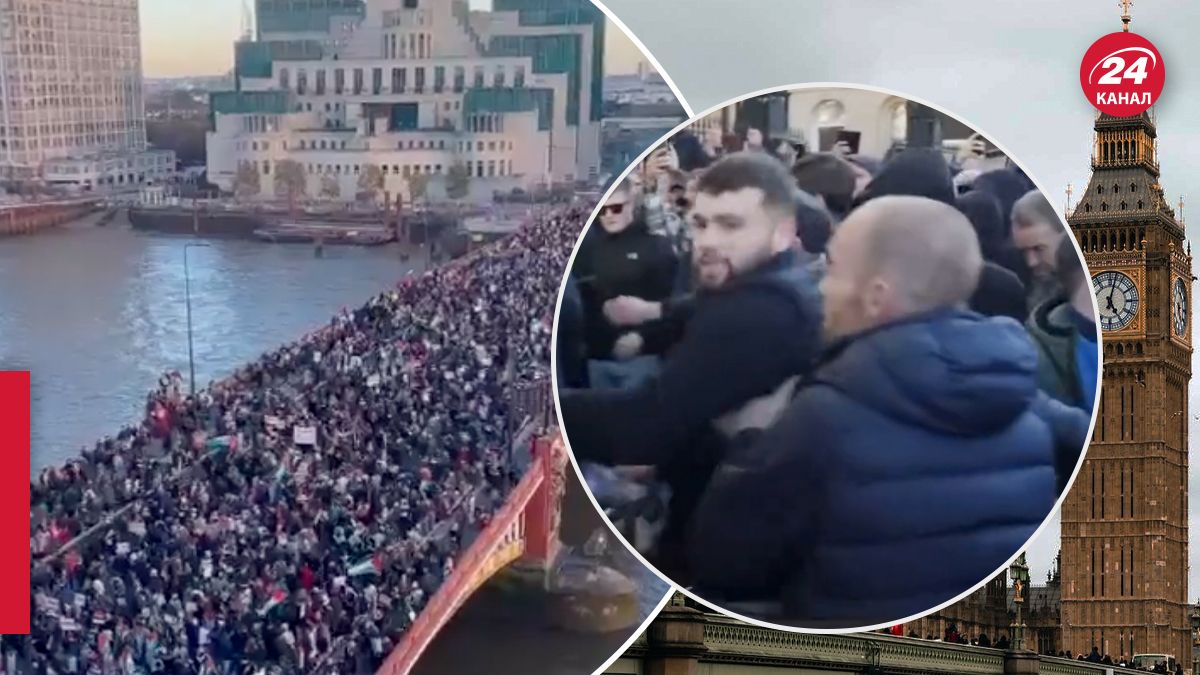 В Лондоне состоялся митинг в поддержку Палестины - 24 Канал В Лондоне состоялся митинг в поддержку Палестины - 24 Канал