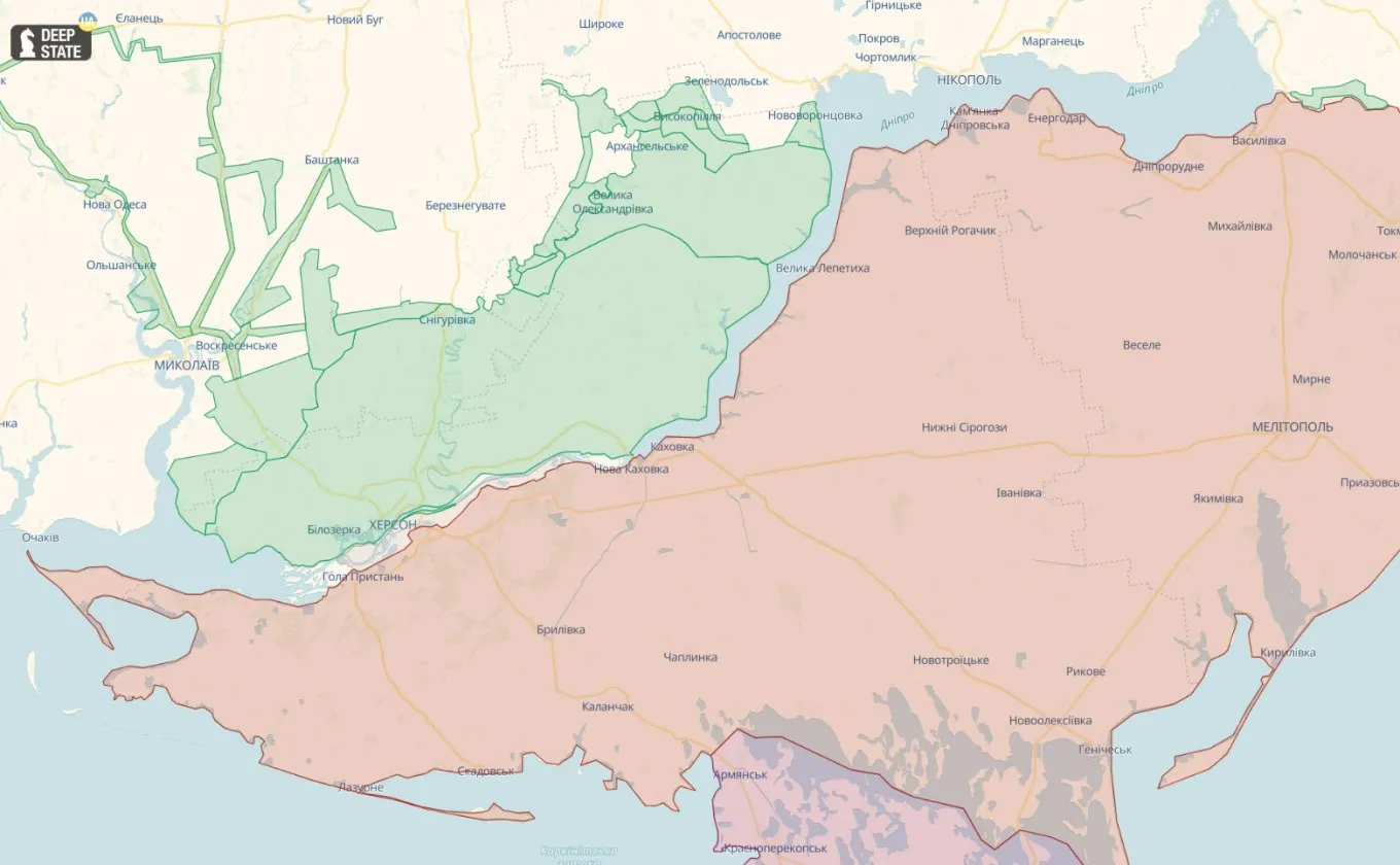 ситуація на фронті Херсонська область ситуація на фронті Херсонська область