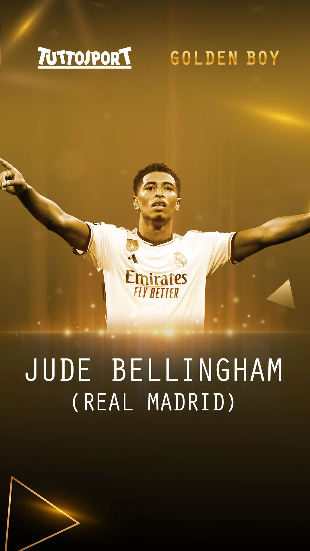 Беллінгем став найкращим молодим гравцем 2023 року Беллінгем став найкращим молодим гравцем 2023 року