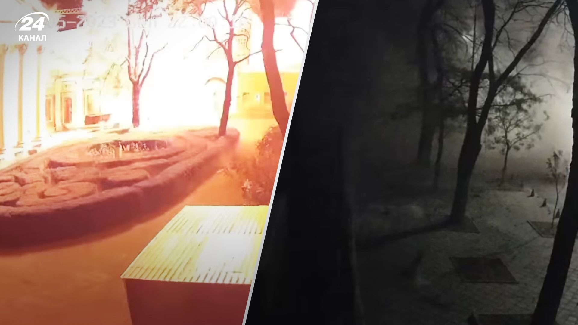 Момент вибуху біля Одеського національного музею потрапив на відео - Новини України Момент вибуху біля Одеського національного музею потрапив на відео - Новини України