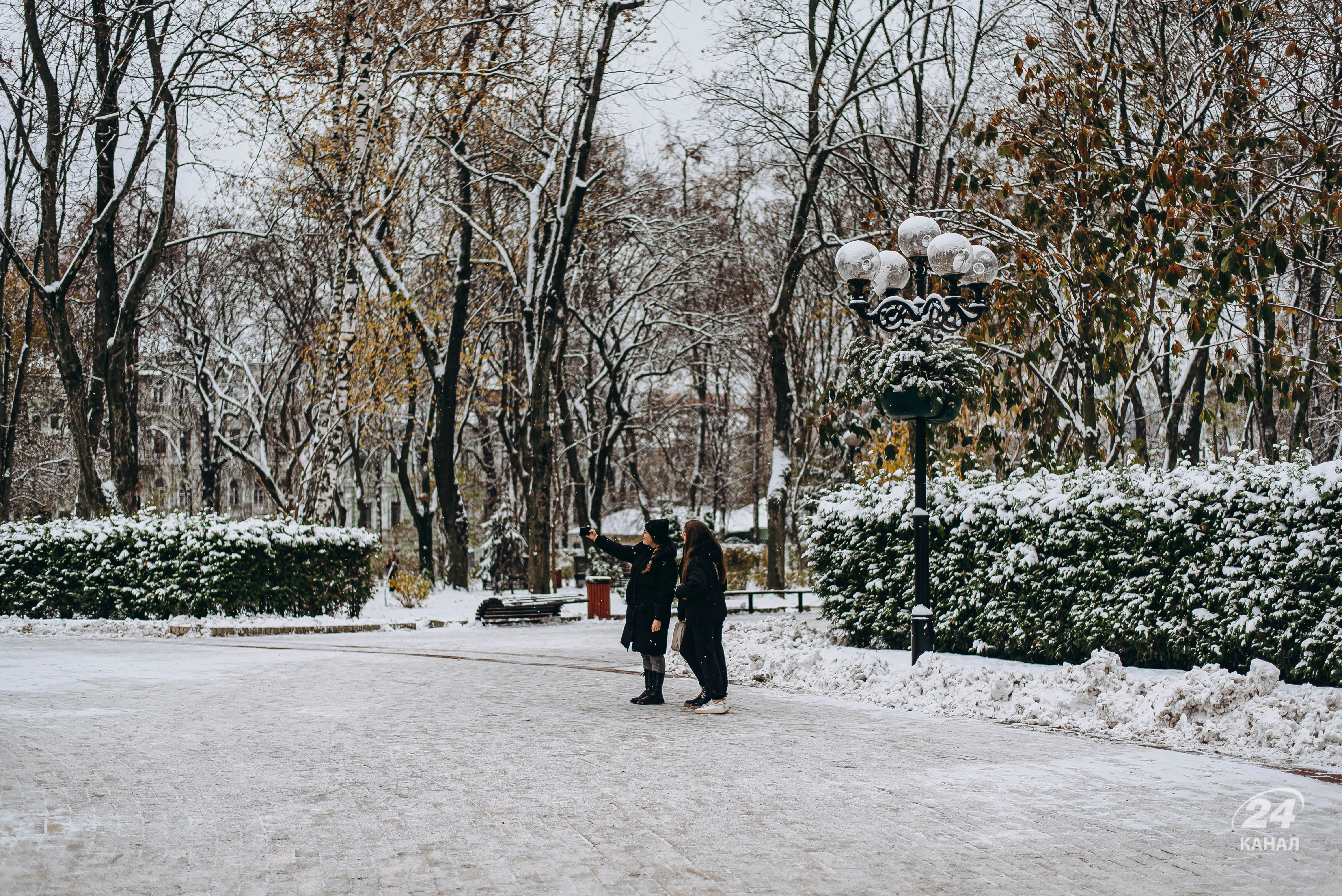 У Києві 22 листопада випав мокрий сніг