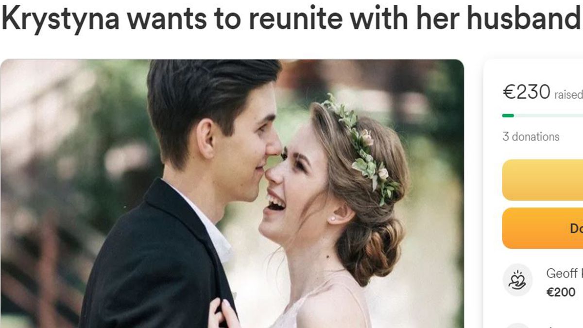 На международной платформе открыли сбор, чтобы муж Кристины Игорь мог сбежать из Украины На международной платформе открыли сбор, чтобы муж Кристины Игорь мог сбежать из Украины