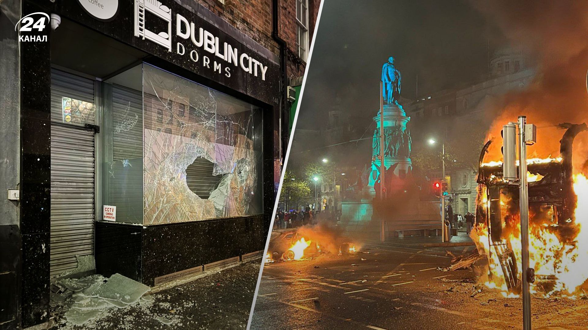 В Ірландії почалися протести після нападу іммігранта на дітей з ножем