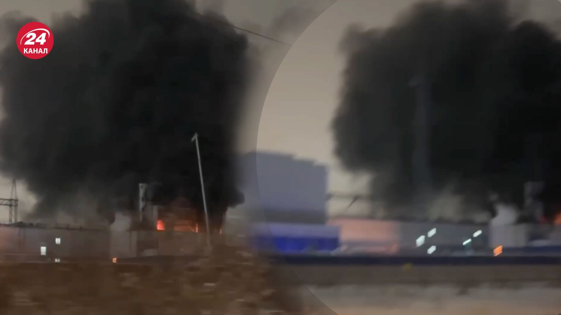 Під Москвою спалахнула електропідстанція Під Москвою спалахнула електропідстанція