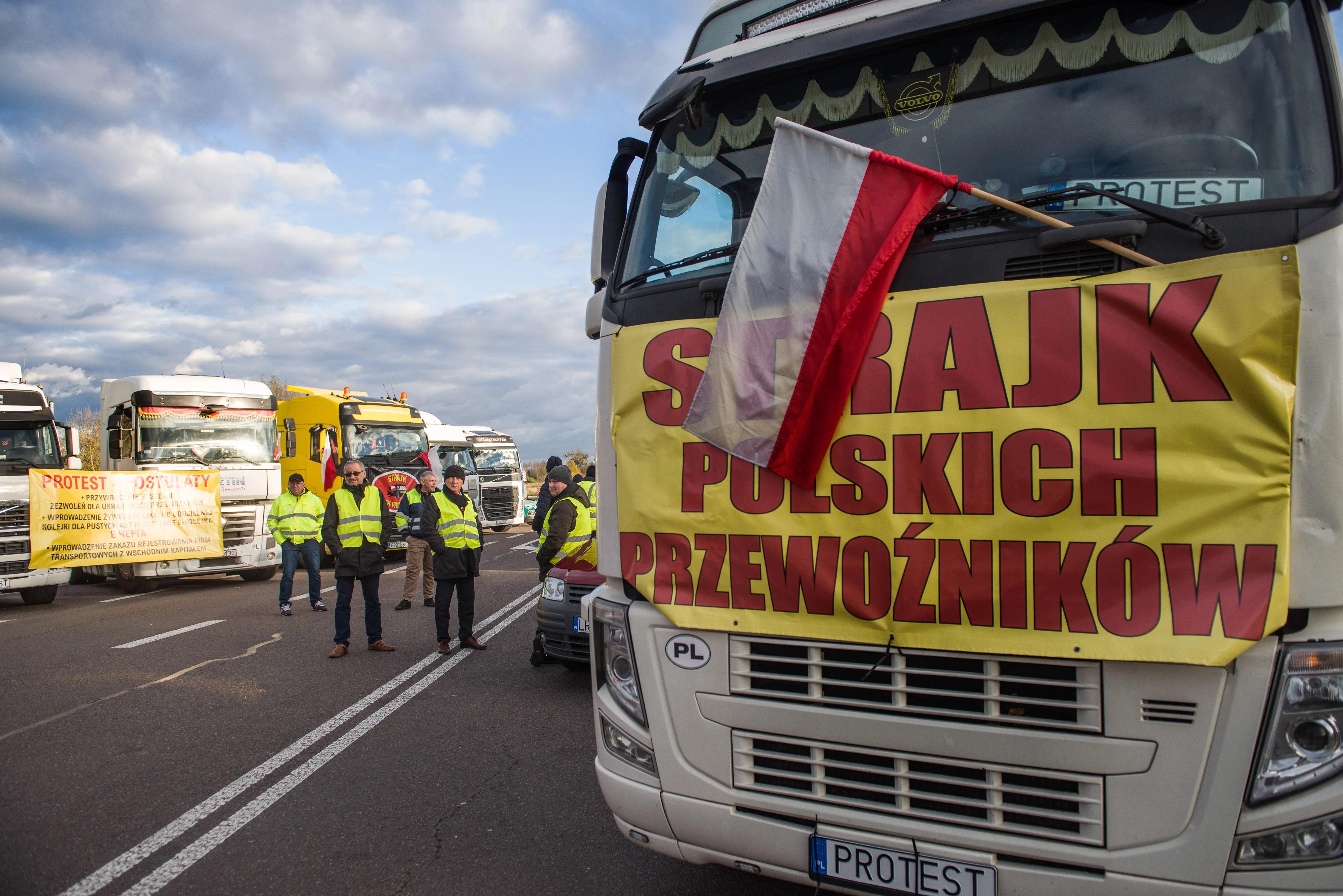 Протесты на границе с Польшей