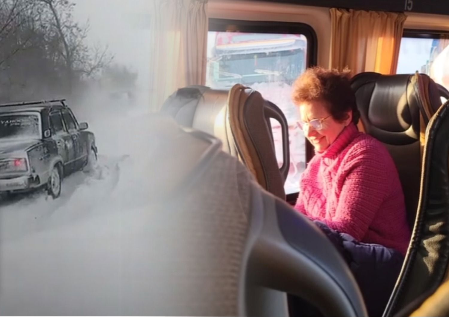 Непогода в Украине - в Одесской области учительница проводила онлайн-урок в заметенном автобусе Непогода в Украине - в Одесской области учительница проводила онлайн-урок в заметенном автобусе