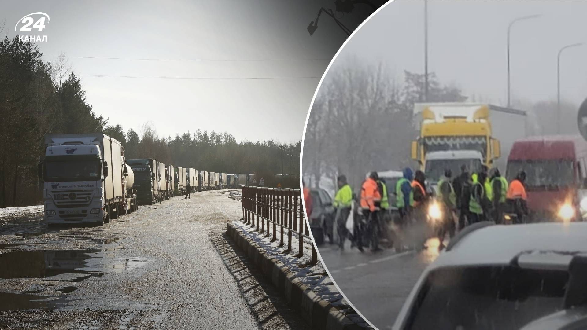 Українські водії протестують в Польщі