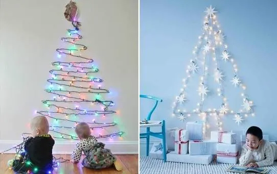 Елка в форме гирлянды Елка в форме гирлянды