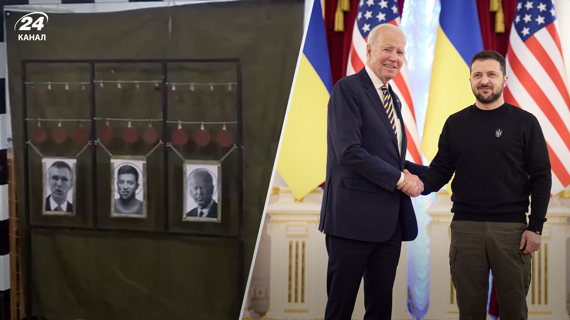 У Томську вчили дітей стріляти по мішенях з Зеленським та Байденом У Томську вчили дітей стріляти по мішенях з Зеленським та Байденом