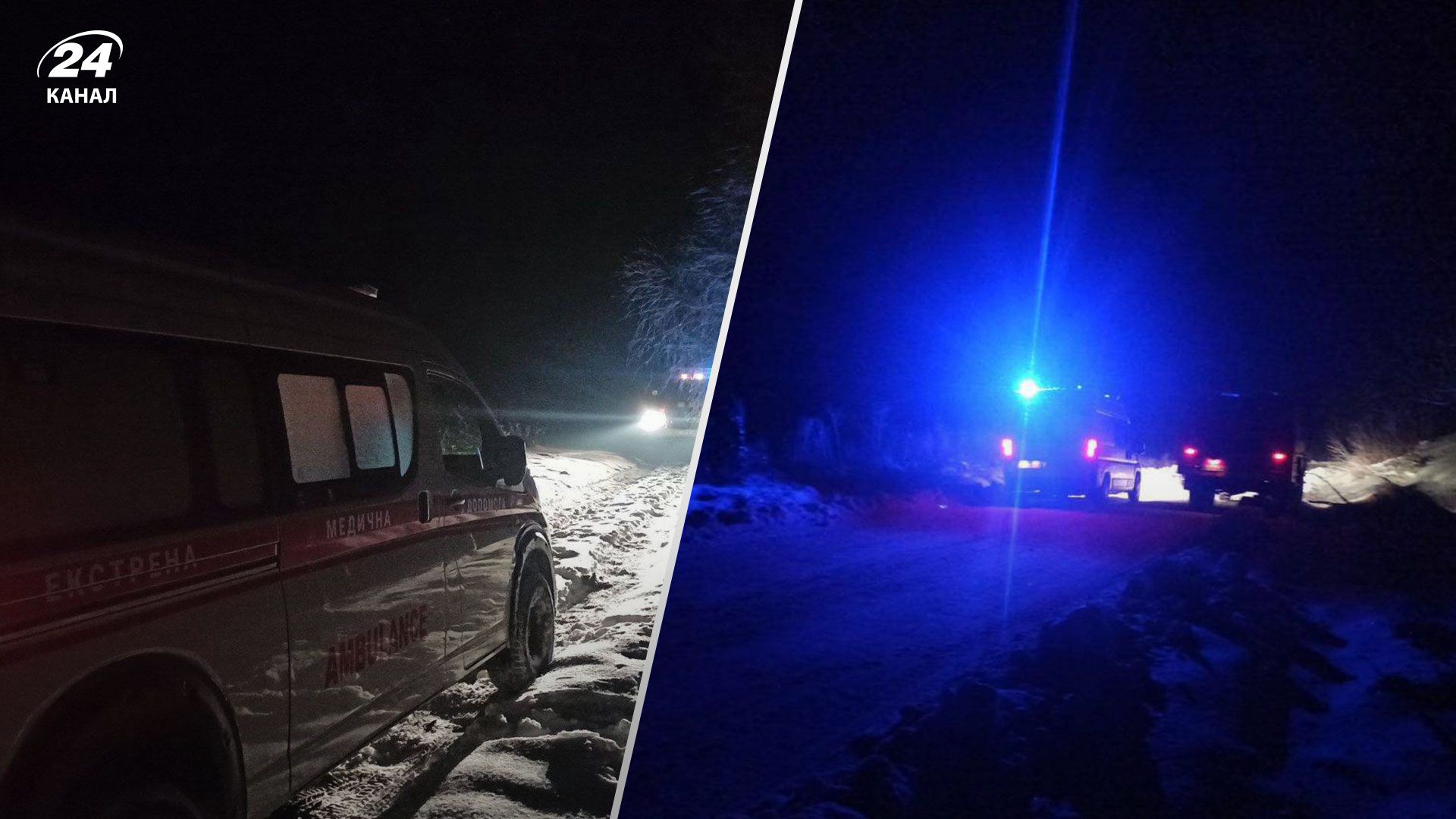 На Волыни в снегах застряли 3 кареты "скорой" На Волыни в снегах застряли 3 кареты "скорой"