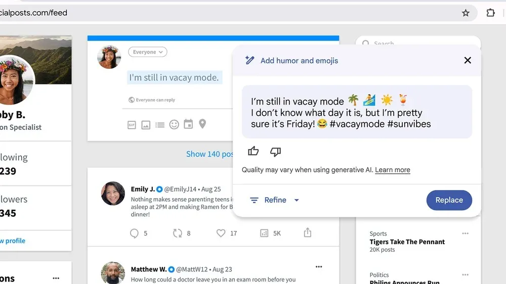 Пример работы функции Help me write Пример работы функции Help me write