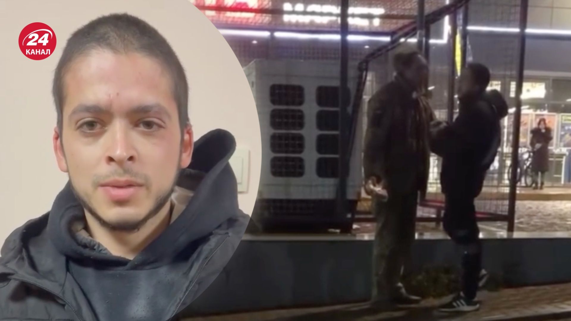 Пьяный молодой человек обижал военного на Закарпатье Пьяный молодой человек обижал военного на Закарпатье