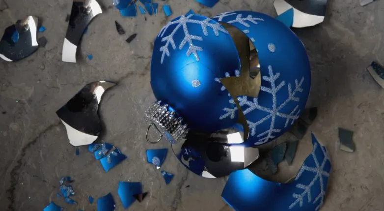 Розбиті іграшки на ялинку Розбиті іграшки на ялинку