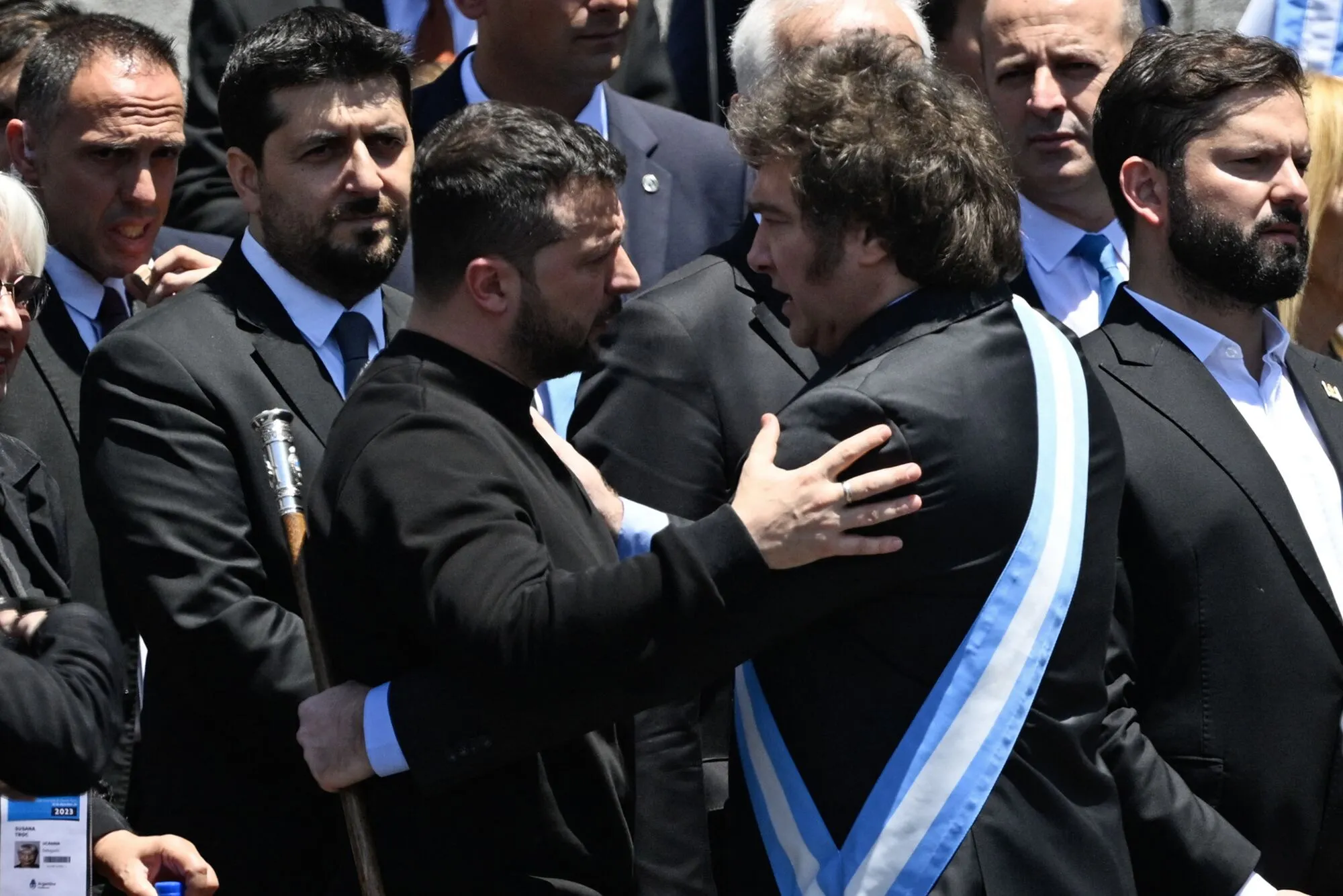 Володимир Зеленський і Хав'єр Мілей Володимир Зеленський і Хав'єр Мілей