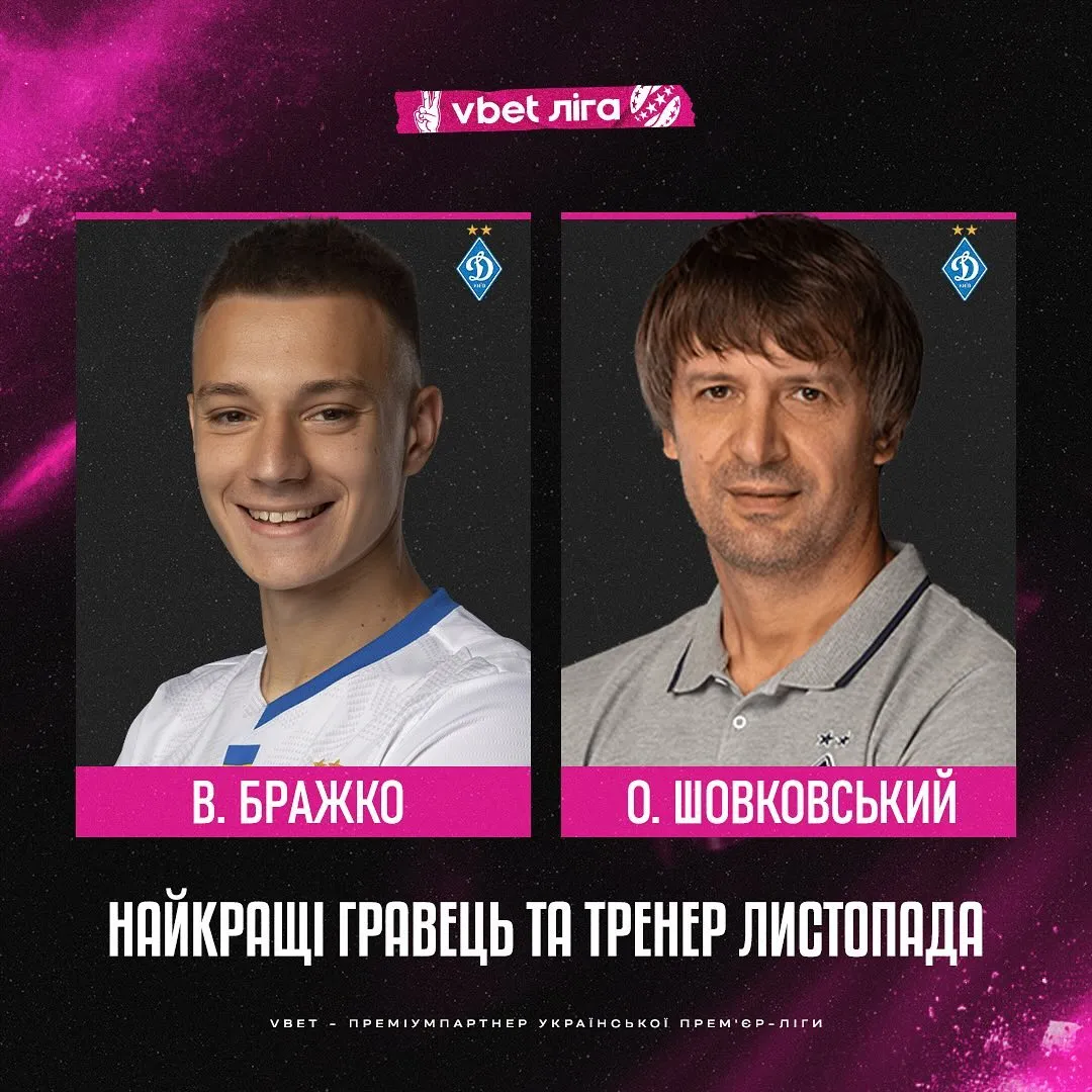 Найкращі гравець та тренер листопада в УПЛ-2023/2024 Найкращі гравець та тренер листопада в УПЛ-2023/2024