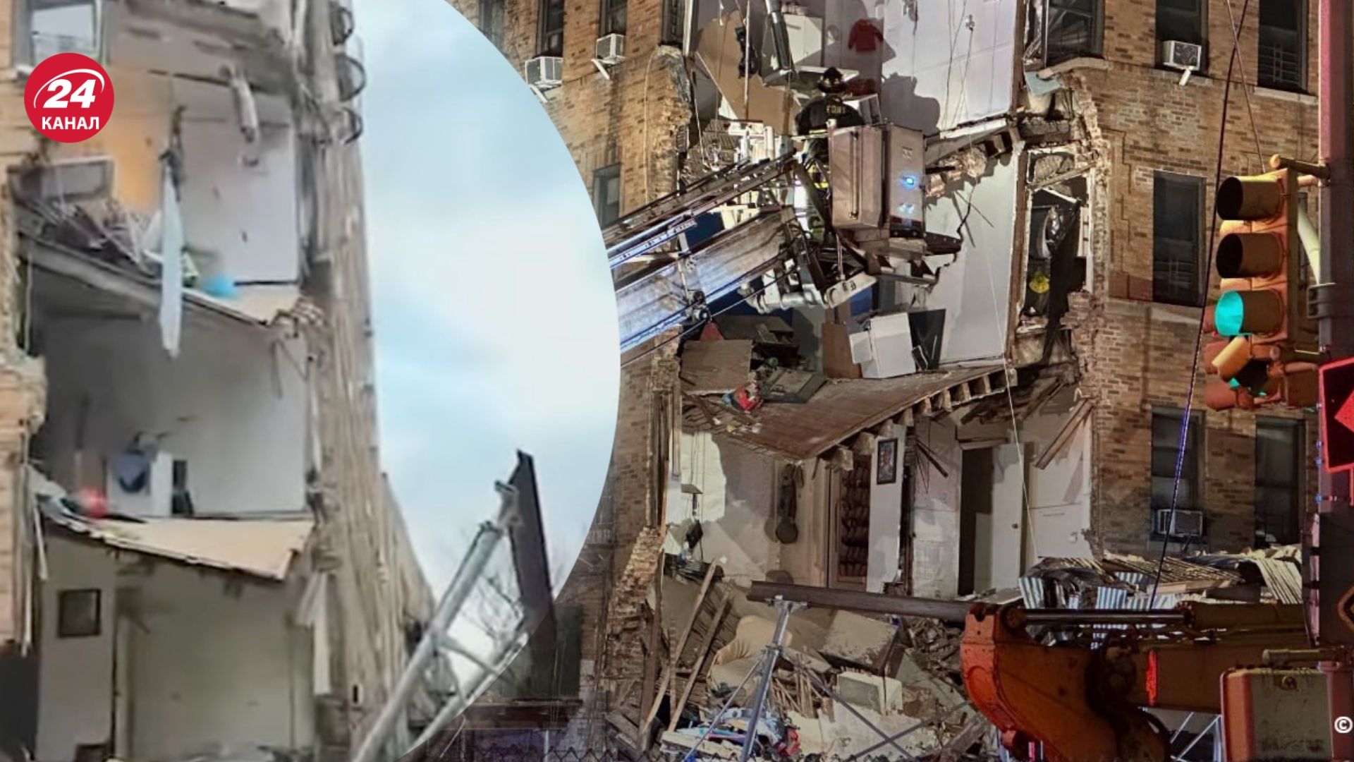 Обрушился угол 6-этажного дома Обрушился угол 6-этажного дома