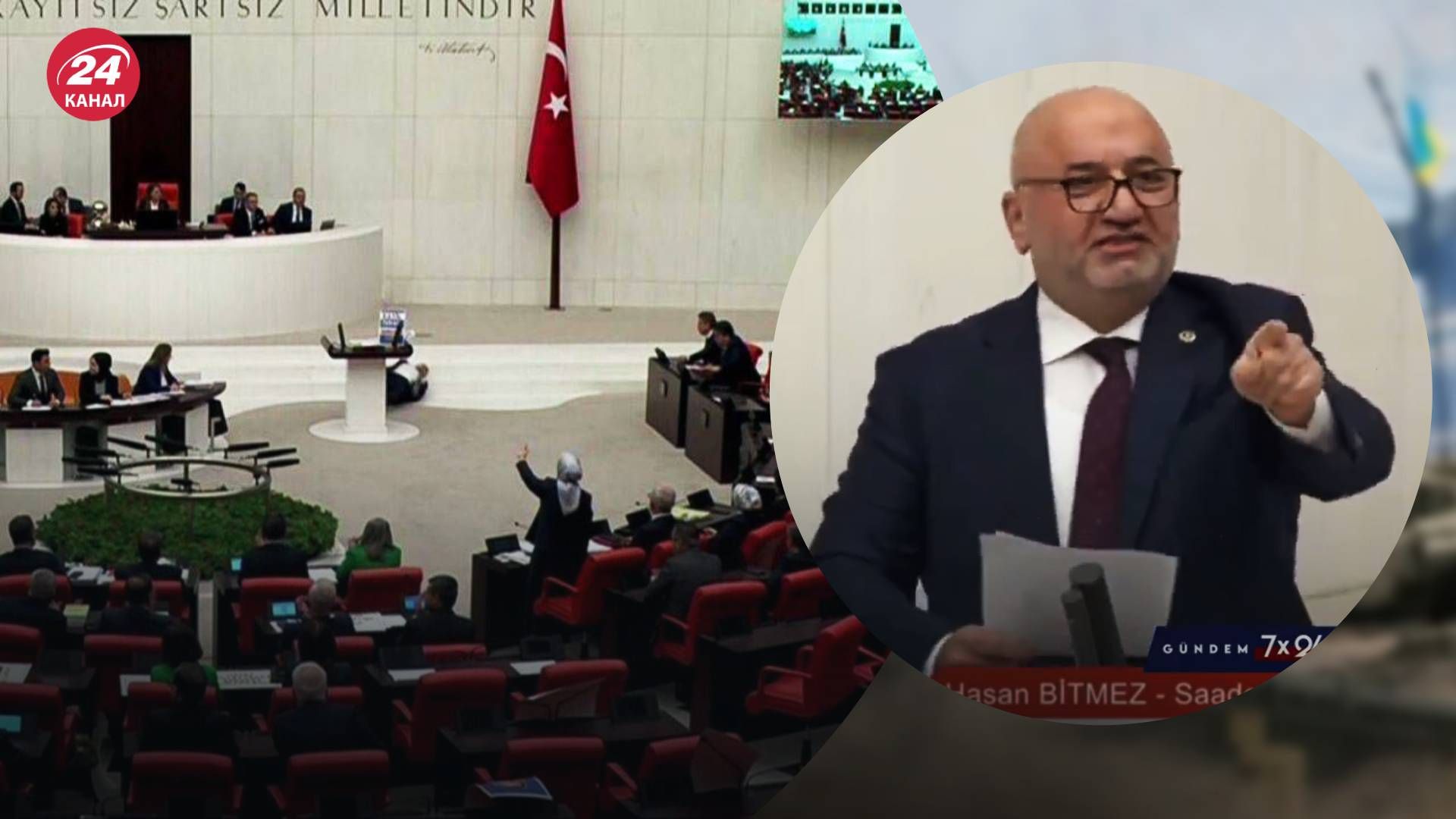 Депутат Турции упал с сердечным приступом после речи