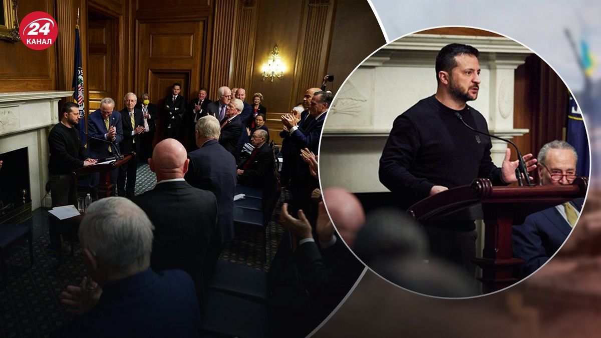 Зеленский в США – как Зеленского встречали сенаторы США - 24 Канал Зеленский в США – как Зеленского встречали сенаторы США - 24 Канал