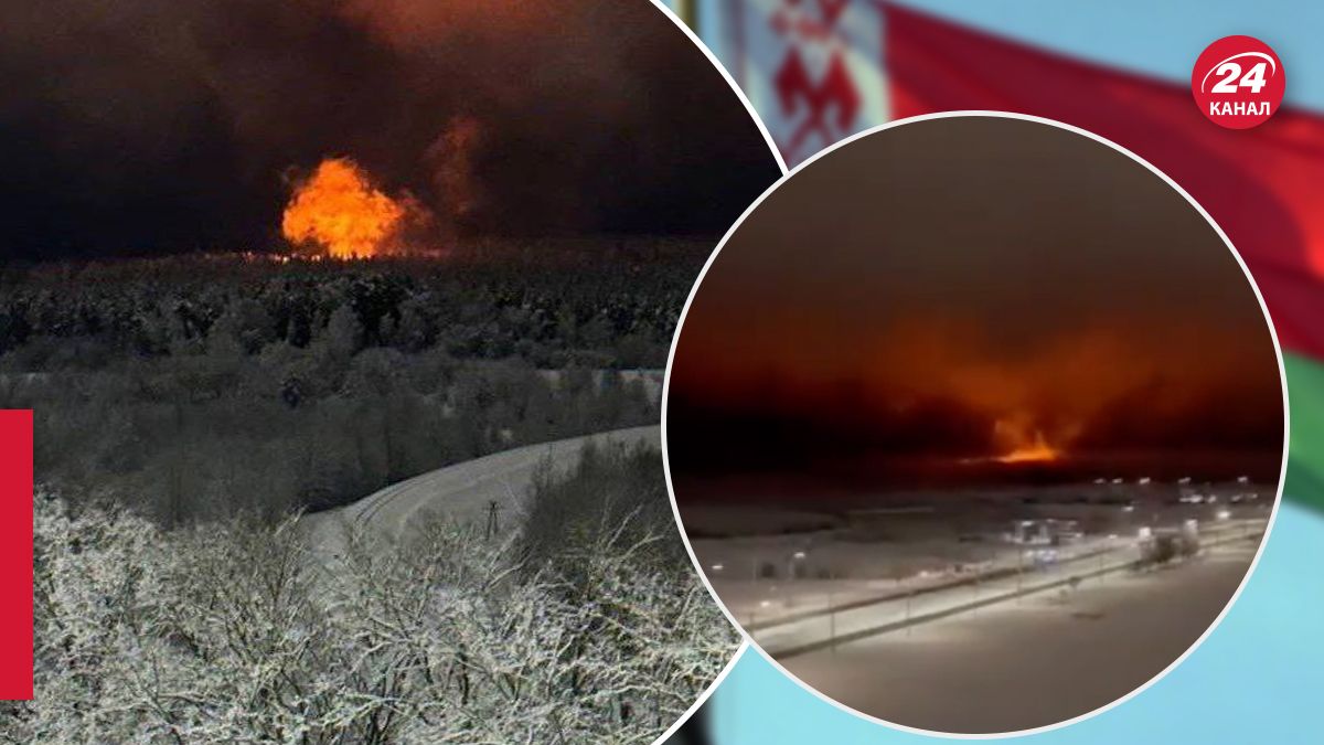 Пожар в районе электроподстанции в Беларуси - 24 Канал
