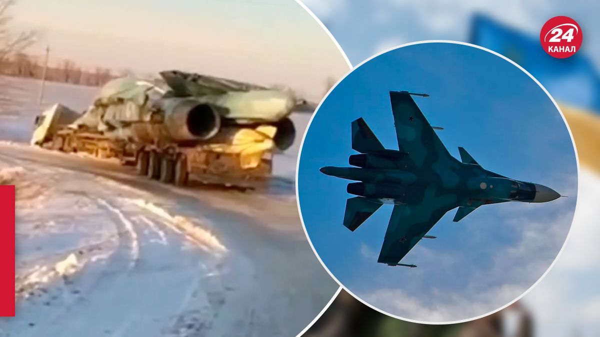 Російська вантажівка з винищувачем перекинулася на дорозі - 24 Канал Російська вантажівка з винищувачем перекинулася на дорозі - 24 Канал