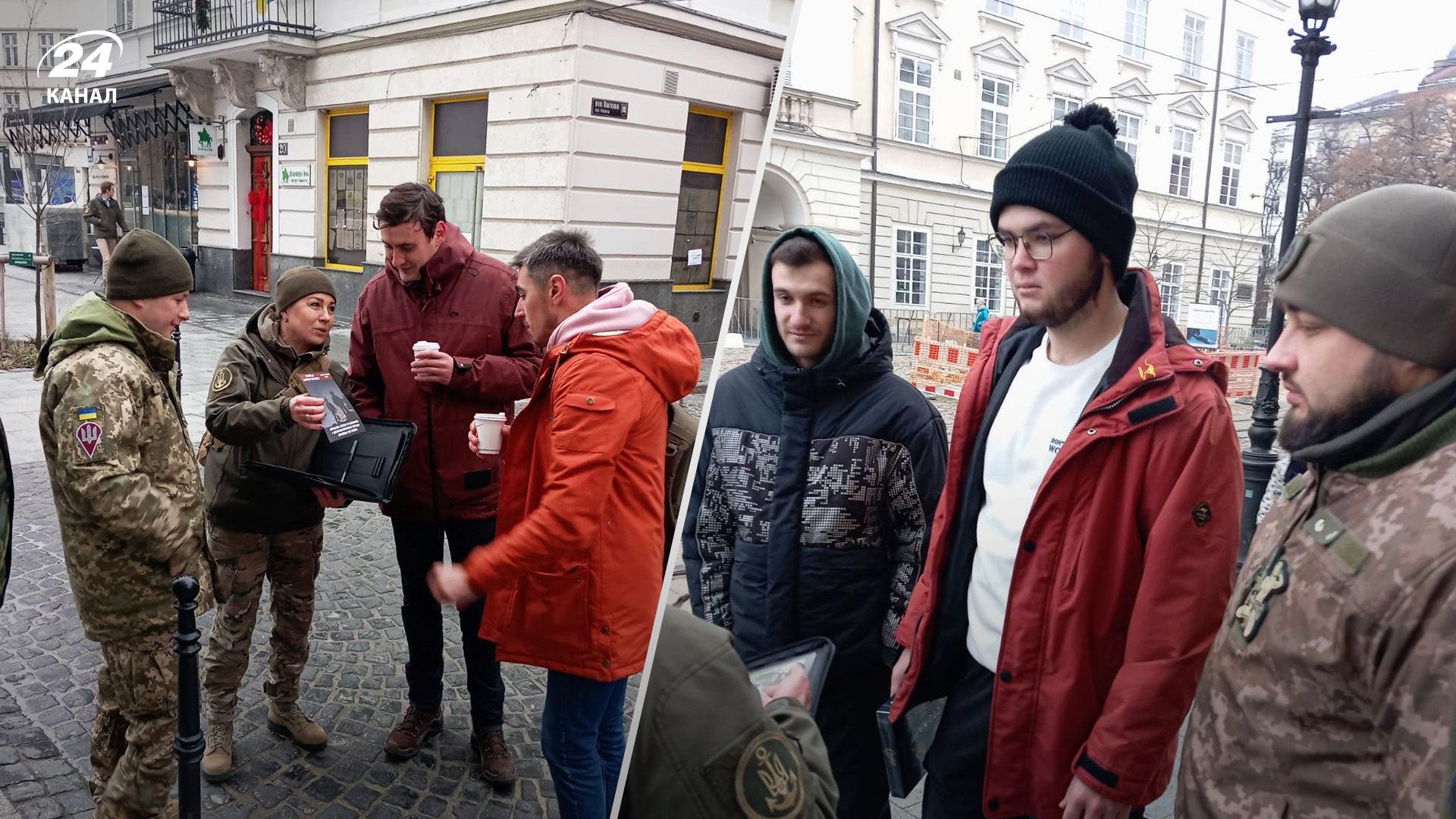 У Львові працівники ТЦК проводили агітацівні заходи