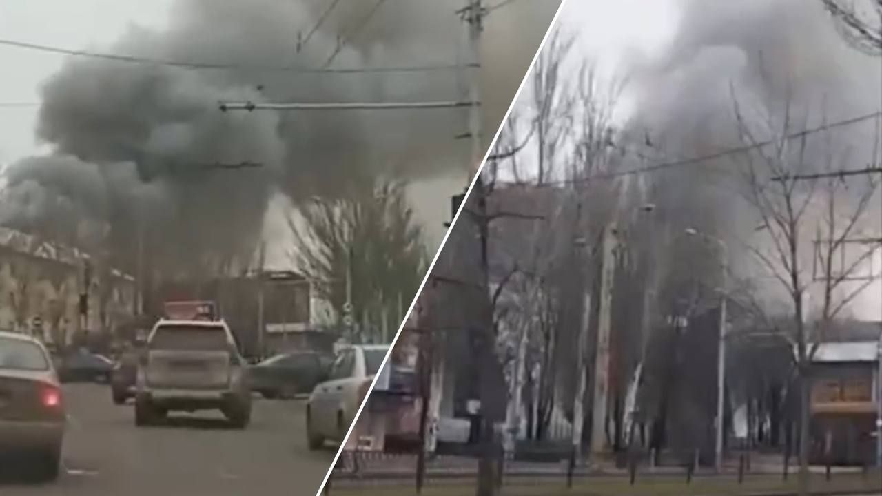 У Донецьку палає корпус технічного університету