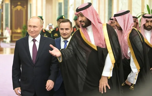 принц Салман и Путин