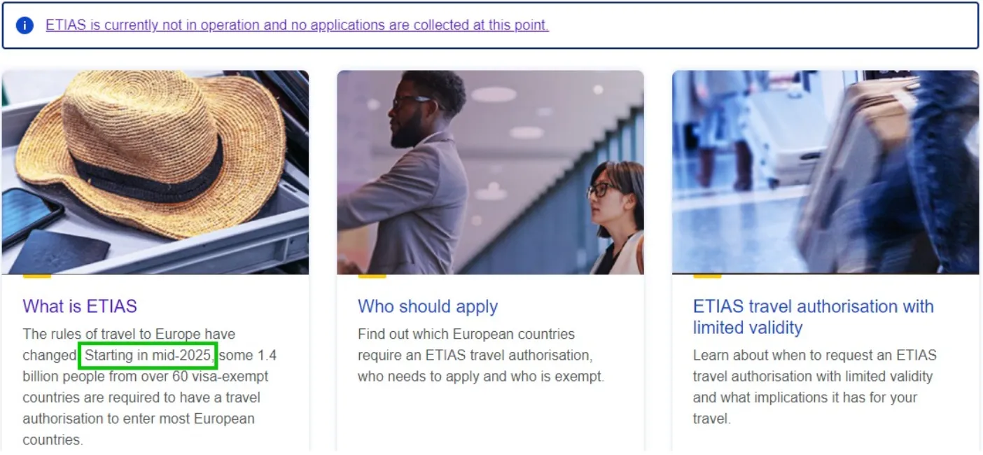 Запуск ETIAS вкотре перенесли на нову дату Запуск ETIAS вкотре перенесли на нову дату