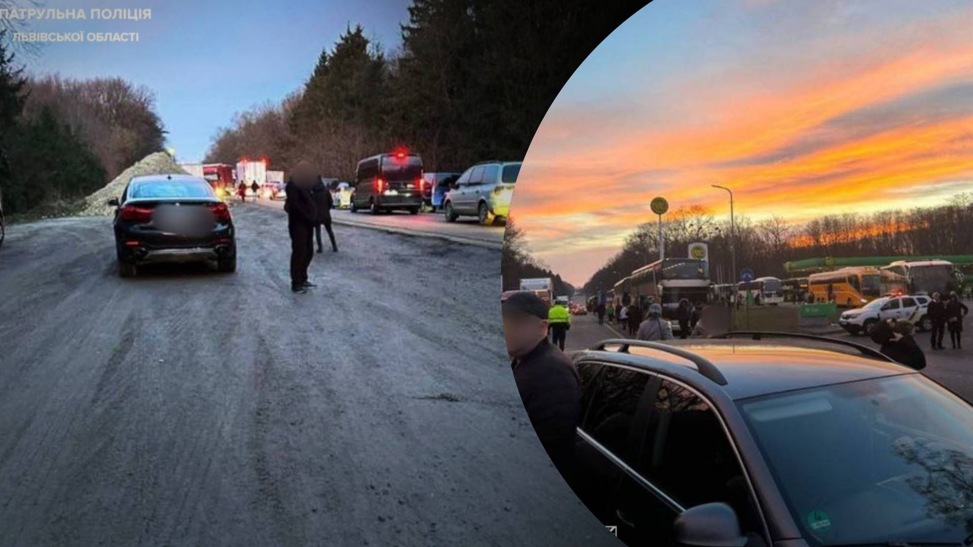 В селе Шегини на границе временно перекрыто движение: в полиции обратились к украинцам - 24 Канал В селе Шегини на границе временно перекрыто движение: в полиции обратились к украинцам - 24 Канал