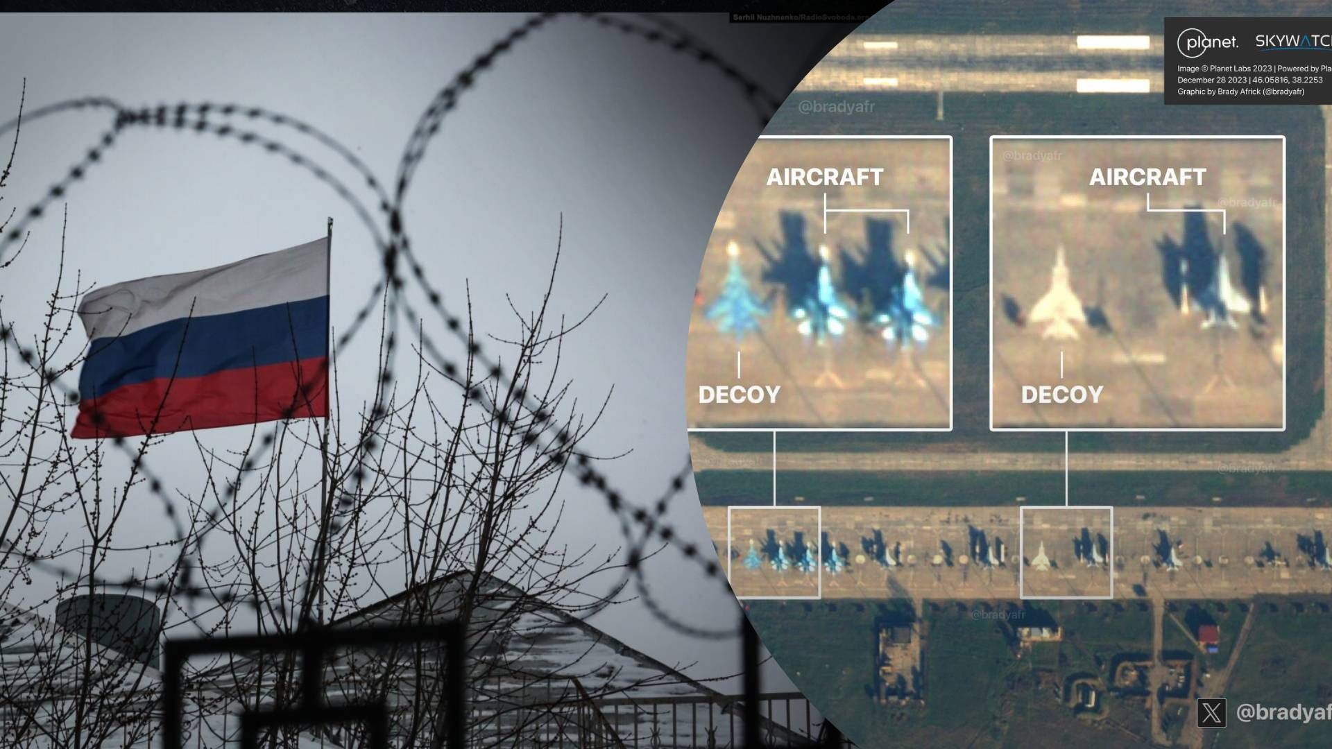 На военном аэродроме в Приморско-Ахтарске россияне нарисовали силуэты боевых самолетов - 24 Канал