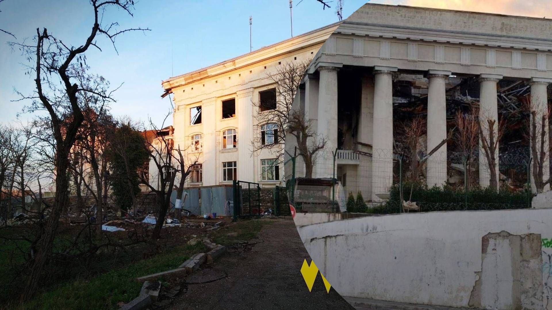Как выглядит штаб Черноморского флота РФ в Крыму через 3 месяца после атаки - партизаны пок - 24 Канал